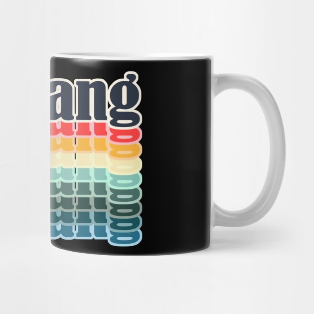 Sinigang Typography Repeated Text Retro Colors by ebayson74@gmail.com